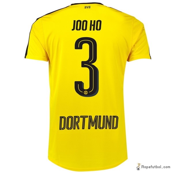 Camiseta Borussia Dortmund Replica Primera Ropa Jooho 2016/17 Amarillo